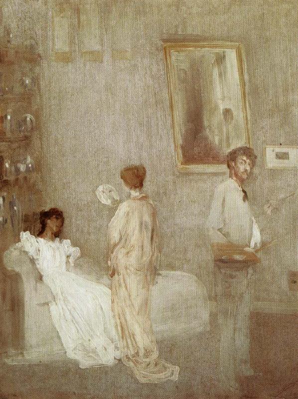 James Abbott McNeil Whistler The Artist in His Studio oil painting image